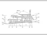 上海某地区别墅建筑方案设计CAD施工图图片1