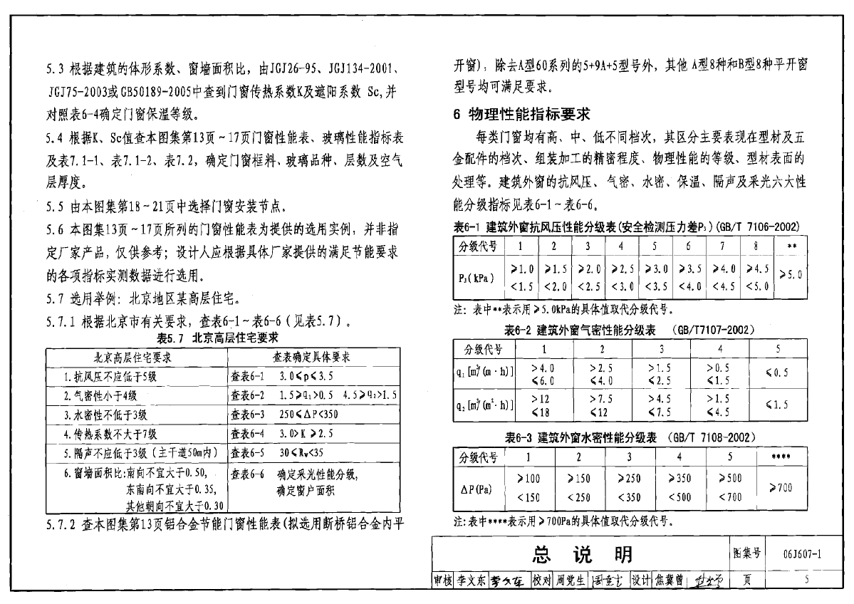 06j607-1 建筑节能门窗(一)