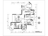 杭州某地区四房两厅高档住宅建筑装修设计CAD施工图图片1