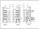 某商业街塔楼建筑设计CAD施工图图片1
