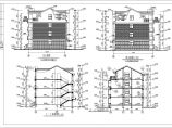 某现代风格别墅建筑设计施工图纸CAD图片1