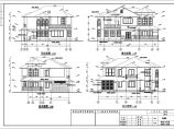 双层现代风格别墅建筑完整设计施工图（含效果图）图片1