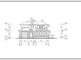 双层现代风格别墅建筑设计施工图（含效果图）图片1