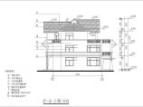 美式双拼三层自建房屋详细建筑设计图图片1