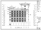 广西壮族自治区某地区六层天山茶城CAD装饰图图片1