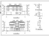 简欧风格三层带旋转楼梯自建别墅建筑设计图（全套）图片1