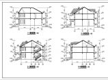 某框架结构二层联排别墅建筑施工图图片1
