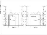 四层两户复式别墅详细建筑设计施工图图片1