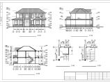 简洁砖混二层农村房屋详细建筑设计图图片1