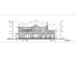 某西班牙风格别墅建筑设计方案CAD图图片1