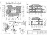 简洁砖混二层农村房屋详细建筑设计施工图（全套）图片1