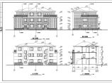 都市风格三层双拼自建房屋详细建筑设计图图片1