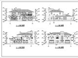 经典朴素二层带车库房屋建筑设计图图片1