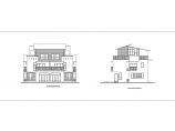 小区现代风格双拼别墅建筑设计施工图纸（含效果图）图片1