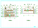 某私人别墅3层框架结构建筑施工图图片1