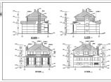 带夹层和阁楼实用中空新农村别墅详细建筑设计图图片1