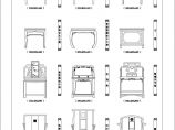 CAD中式装修家具图块之紫檀扶手椅图片1