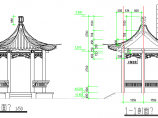 某六角亭建筑设计施工图（共4张）图片1