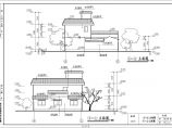 中式风格精美二层平屋顶新农村住宅详细建筑设计图图片1