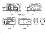 欧式带晒台二层砖混房屋详细建筑设计图图片1