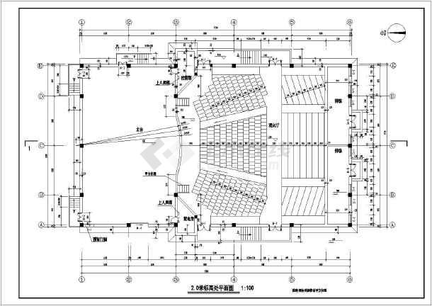 某市小型剧场建筑施工图(共6张)