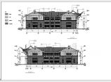 两层商业餐饮多层综合楼建筑施工图(含有戏台)图片1
