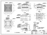 某地区博山翡翠园木亭廊花架CAD设计图纸图片1