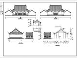 财神殿建筑设计施工图纸（共6张）图片1