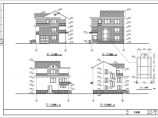某高档小区三层砖混结构别墅设计图纸图片1