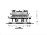 某寺庙建筑设计方案平立面CAD图图片1