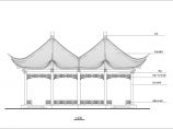 某地区木结构六角连亭施工宋式做法CAD设计图纸图片1