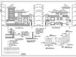 某两套仿古别墅建筑设计CAD图纸图片1