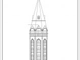 某欧式观光塔建筑详细设计CAD图图片1
