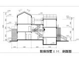 某地区德式小别墅方案设计CAD建筑设计图纸图片1