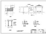 某木亭长廊建筑详细施工CAD图纸图片1