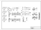 六角亭与廊建筑详细施工CAD图纸图片1