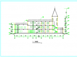 一套大型三层幼儿园建筑cad施工设计图图片1