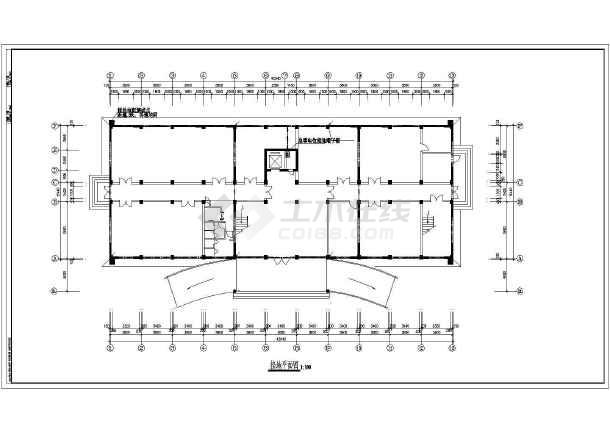酒店防雷地极和安全接地系统平面设计CAD图