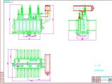 变压器及35KV高压柜尺寸CAD平面图纸图片1