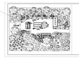 别墅庭院cad植物配置平面施工图纸图片1