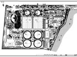 大型污水处理厂规划绿化cad总平面设计施工图图片1