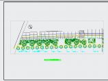 某河道两旁绿化规划cad平面设计施工图纸图片1
