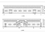 某地二层钢结构食堂建筑设计方案图图片1