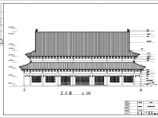 某地涞水金山寺大雄宝殿建筑结构施工图图片1