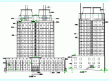 吉林省高层博士后公寓户型图侧立面CAD建筑图纸方案图片1