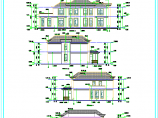 经典户型二层别墅建筑设计施工图图片1