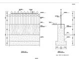 防腐木矮栅栏设计图（CAD格式）图片1
