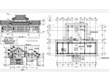 某仿古建厅楼建筑设计施工方案CAD图图片1