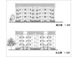 某地四层农村居住公寓建筑设计方案图片1