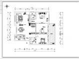 三室两厅两卫住宅室内设计装修cad施工图纸图片1